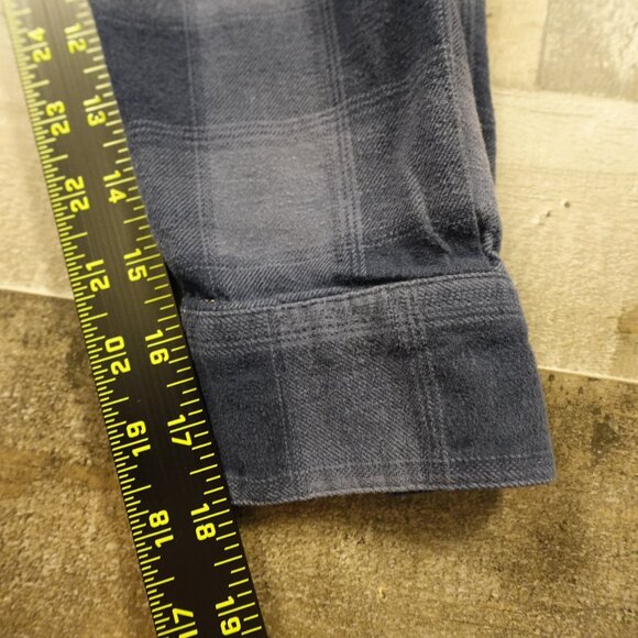 Columbia Sportswear Men’s Plaid Flannel Shirt‎ | Navy Blue | Men's Size Large - Picture 7 of 10